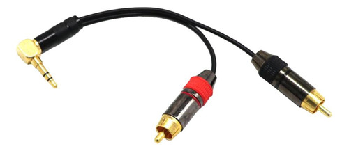 3.5mm A 2 Rca Audio Esté Y Splitter Cable De Extensión 1ft