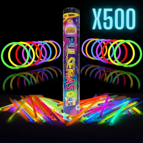 Pulseras Luminosas Neon Quimicas - X 500