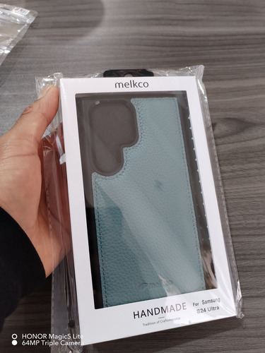 Melkco Funda 100% De Cuero Genuino Para Galaxy S24 Ultra 5g Agua Leather (Usado)