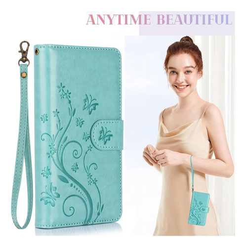 Funda De Piel Con Tapa Tipo Cartera Para Samsung Galaxy A56 A36 A26 A16 A06