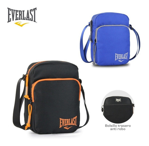 Imagen 2 de 5 de Morral Bandolera Microfibra Cordura Impermeable Everlast