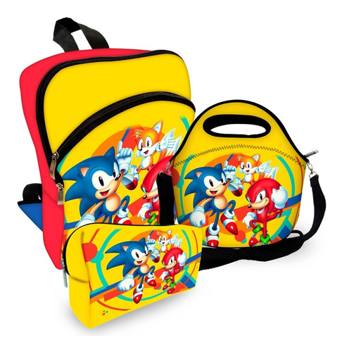 Kit Escolar Sonic Personagens Super Oferta