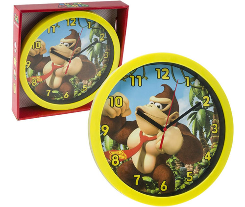 Donkey Kong - Reloj De Pared De 9.5 Pulgadas, Decoración De 