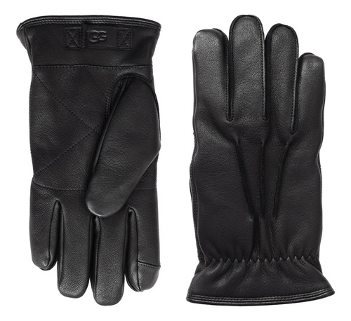 Gloves Ugg 3 Point Genuine Leather W/ Microfur Lining Black