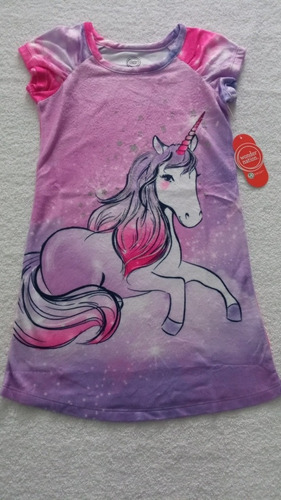 Bata De Pijama Para Niña Con Motivo De Unicornio