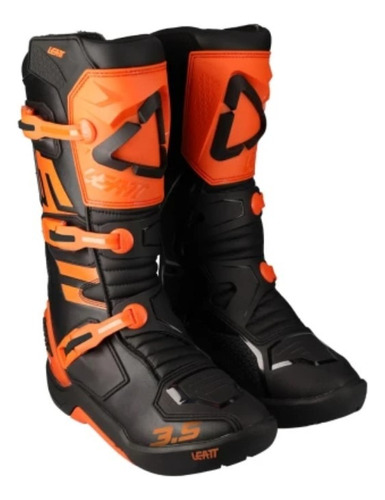 Botas Modelo 3.5 Naranja Adulto Motocross Atv Moto Leatt Mx