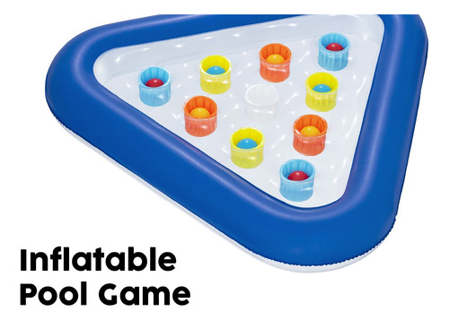 Juego De Pelota Inflable Para Piscina 105 X 79 Cm Azul Color Nombre Del Diseño