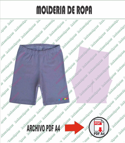 Molderia Textil Imprimible En Pdf A4  Biker Calza Niñas