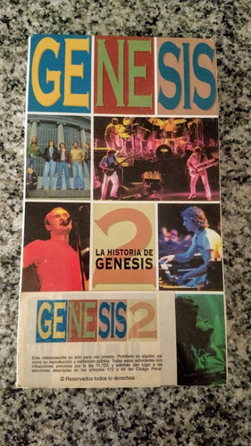 Genesis - Genesis Parte 2 - La Historia. Vhs Argentina