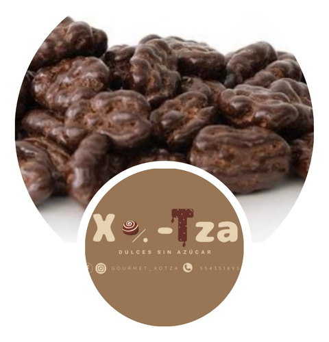 Mitad De Nuez Con Chocolate Sin AzĂșcar 250 Grms