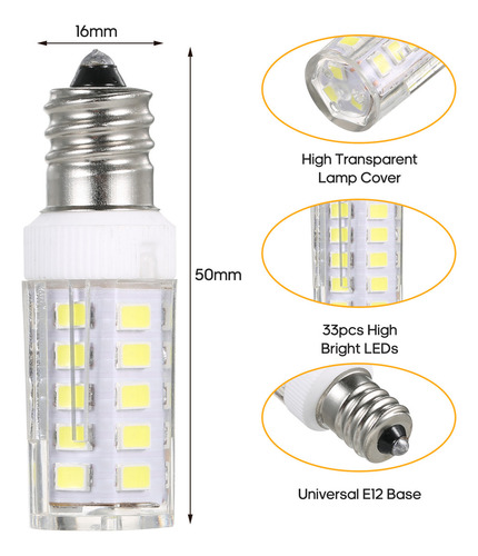 Mini Bombillas Led De 5 W Para El Hogar: Nevera, Microondas,