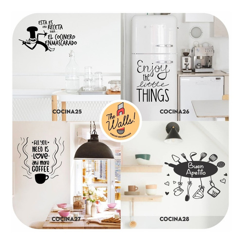 Imagen 7 de 10 de Vinilos Decorativos Cocina Comedor Frases