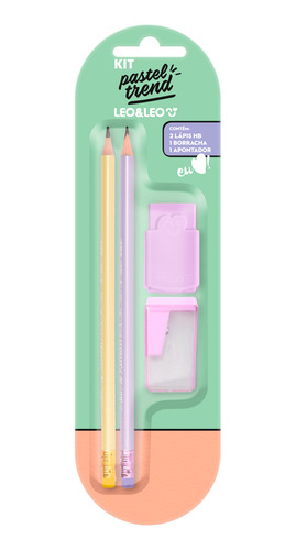 Kit Escolar Tons Pastel Leonora Ref. 0720 Leonora