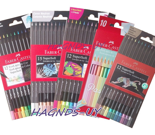 Pack Lapices Faber-castell Supersoft Set X5 Colores