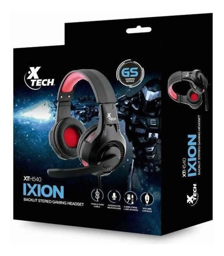 Imagen 9 de 10 de Auriculares Gamer Xtech Ixion Microfono Gaming Pc Notebook