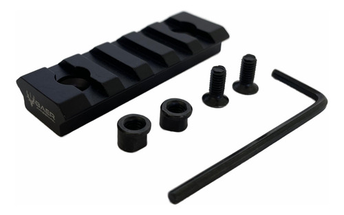 Riel Picatinny Aluminio 5 Slot C/tornillos Rifle Pcp Bipode