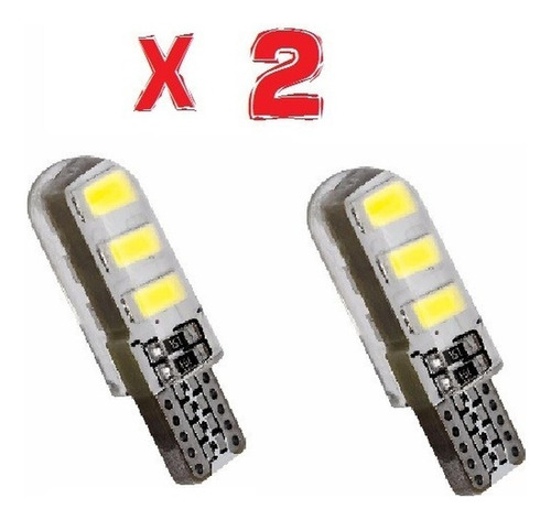 2 Cocuyo,bayoneta,bombillo Strober/fijo Led T10 Moto Colores