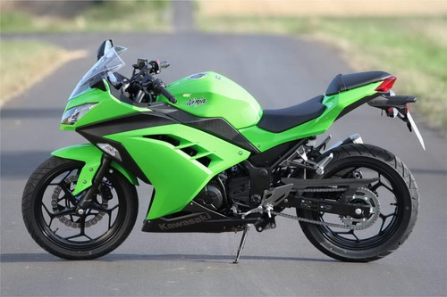 Kit de pegatinas con emblema compatible con la Kawasaki Ninja 300, verde, 013, color MOTO NINJA 300 GREEN