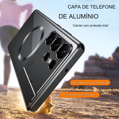 J0k Case 360° Alumínio Future Para Galaxy S24 S23 S22 S21