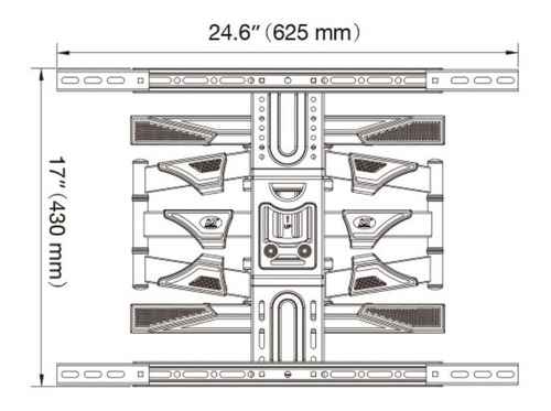Imagen 4 de 10 de Soporte Para Tv Extensible Doble Nb Northbayou P6 De 40 A 75