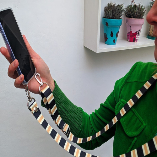 Imagen 3 de 10 de Funda Bandolera Colgante Correa Cuello Para Todos Motorola