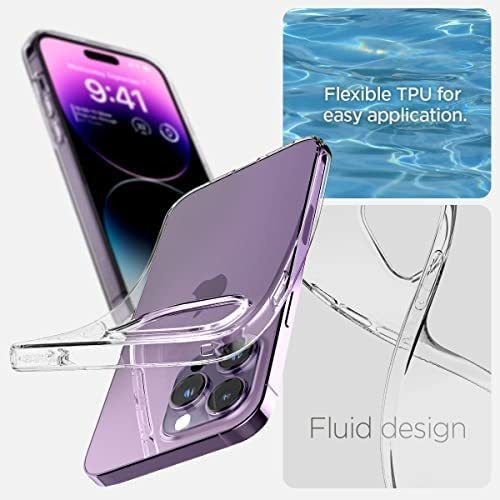 Imagen 4 de 7 de Funda Spigen Liquid Crystal Para iPhone 14 Pro Max - Clear
