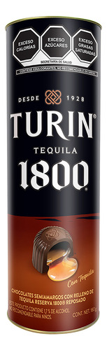 Turín Tequila 1800 Reserva Chocolates Tubo 180g