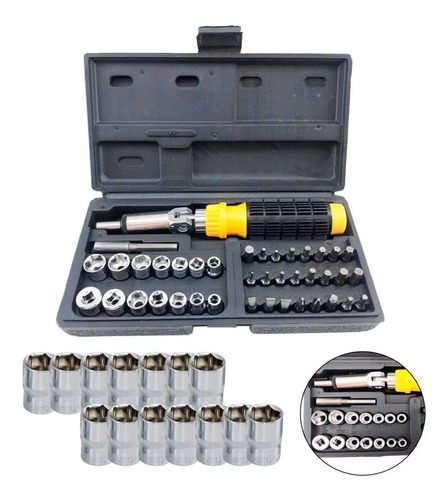 Kit Jogo De Ferramentas Sparta 175 Pcs C/ Soquetes E Chaves