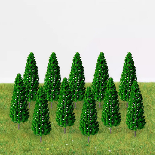 10 Peças Modelo De Árvores Verdes Modelo De Construção