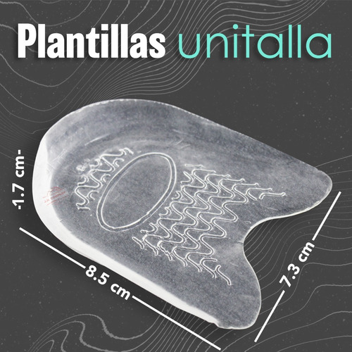 Imagen 2 de 9 de Plantillas Gel Silicon Talon Antideslizante Tacones 8723