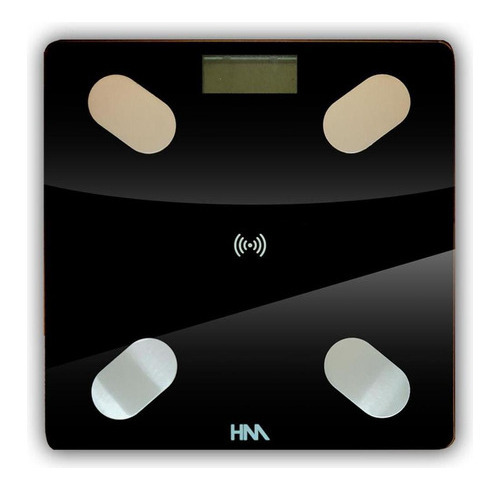 Bascula Digital Bluetooth Hypermark Mide Masa Corpral Negro