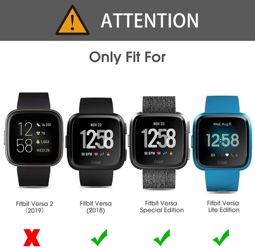 Vidrio Templado P/ Reloj Fitbit Versa / Versa Lite Pack X 6