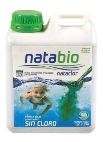 Natabio 1 Litro Nataclor Piscinas Sin Cloro