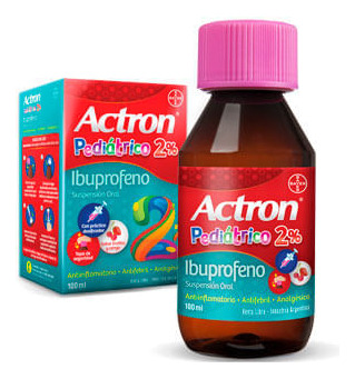 Actron Pediátrico Suspensión Oral Ibuprofeno 2% X 100 Ml