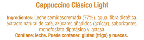 Café con Leche Café Olé Cappuccino Clásico Light 281ml