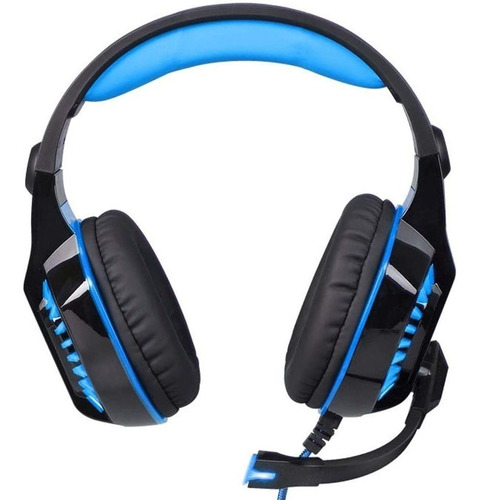 Imagen 5 de 5 de Auriculares Gamer Newvision Nw2000 Pro Negro Y Azul