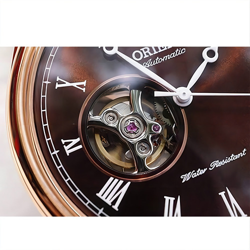 Relógio Orient Masculino Automático Envoy Fag00001t0 N3nx Cor da correia Marrom Cor do bisel Ouro rose Cor do fundo Marrom