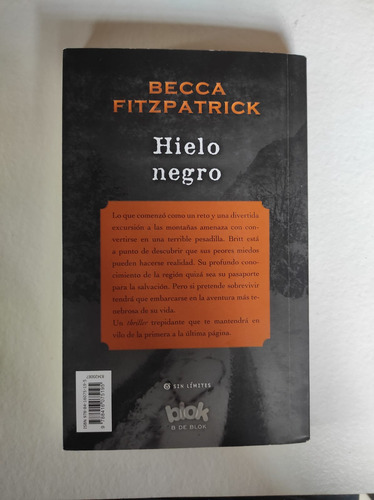 Hielo Negro - Becca Fitzpatrick (blanda, 2014) (Usado)