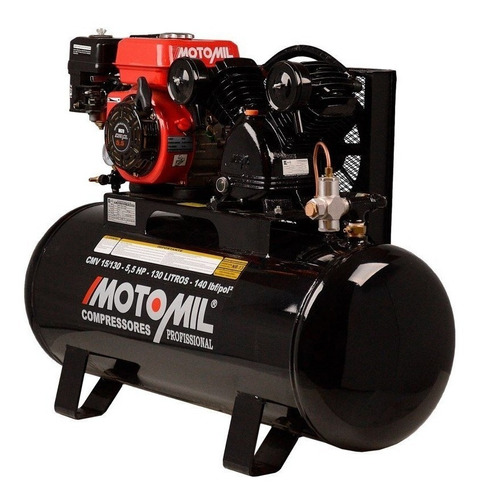 Compressor De Ar A Gasolina 5,5 Hp Cmv 15 / 130 Litros - Mot