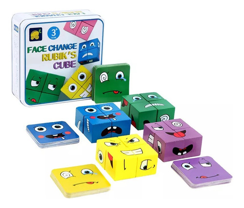Set De Cubos De Emociones Didacticos Para Niños