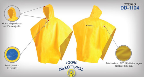 Poncho Jyrsa Dd-1124 Capa Impermeable Con Capucha