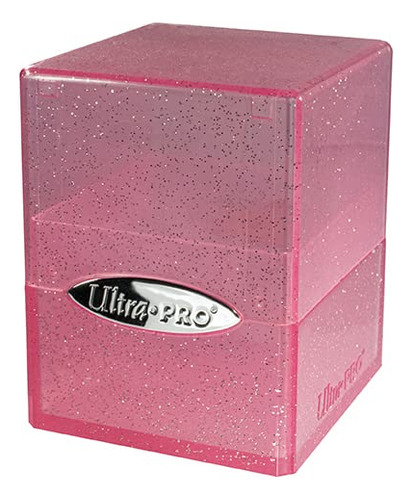 Ultra Pro - Cubo De Satn Para Ms De 100 Tarjetas (rosa Brill