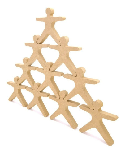 Equilibristas Mdf X 20 Encastre Motricidad Equilibrio Juegos