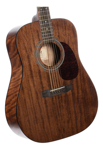 Guitarra acústica Folk Cort Earth de 60/60 m OP/m/TB Mano Derecha Color Caoba con guía manual