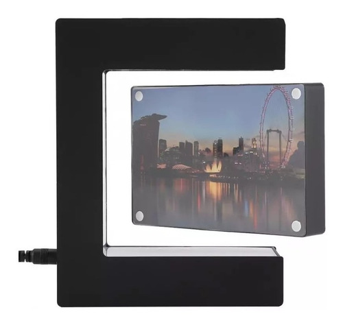 Porta Retrato Flutuante Magnético Com Led Pronta Entrega