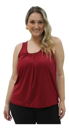 Blusas de alcinha soltinhas plus size 2025