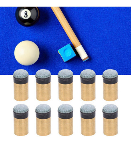 * 10pcs Billar Billar Snooker Pool Taco Punta De Repuesto