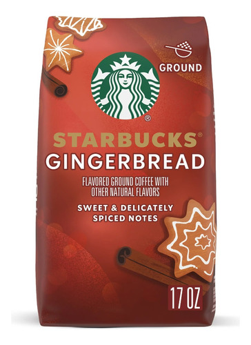 Cafe Starbucks Gingerbread Molido Tostado Medio 481g