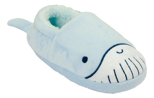 Pantufa Infantil Antiderrapante Menino Baleia Azul Pimpolho