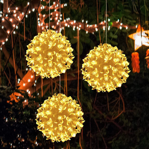 2 Navidad Jardín Interior Decoración Led Sakura Bola Luz